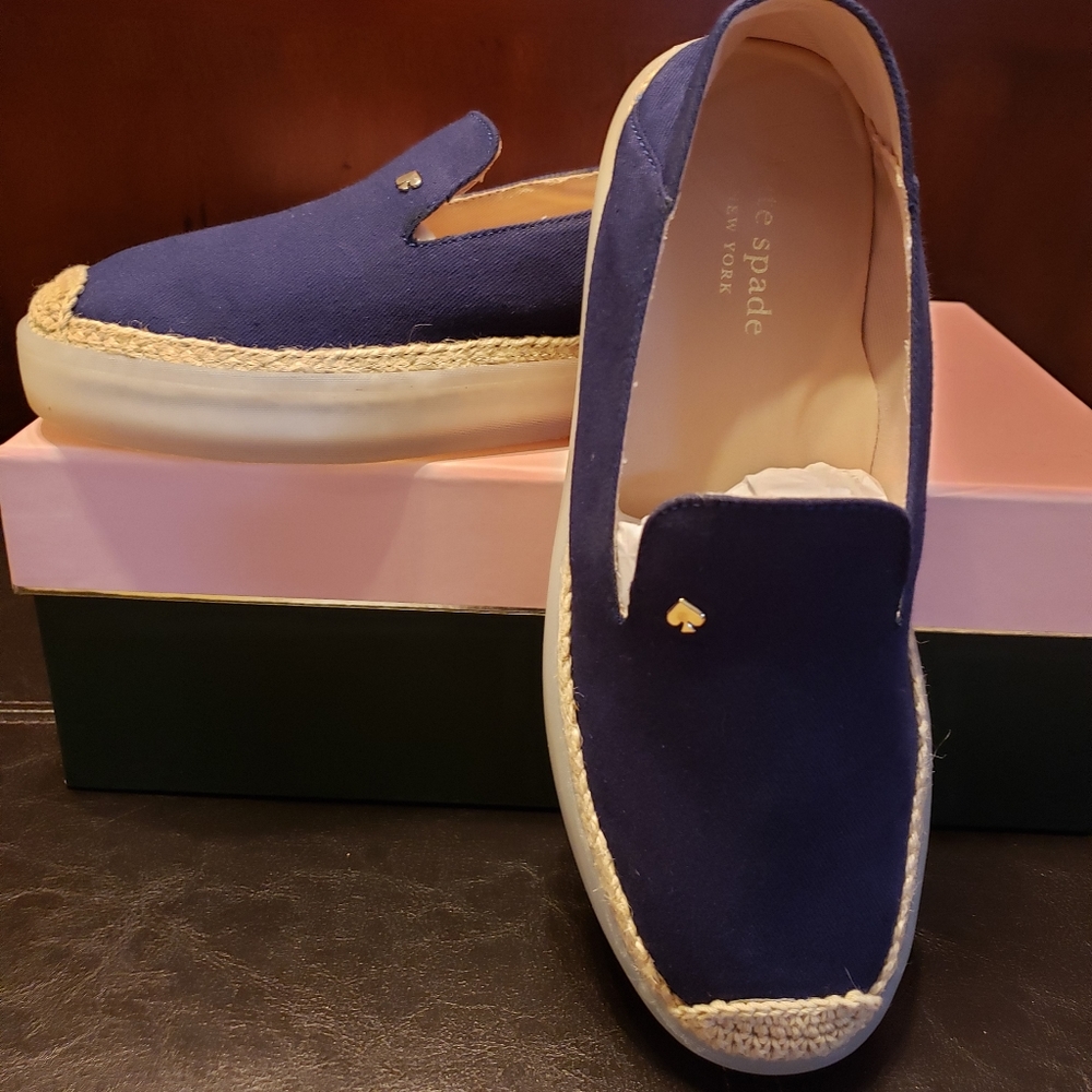 ♠️kate spade new york♠️      lisa canvas sneaker-stlye espadrilles